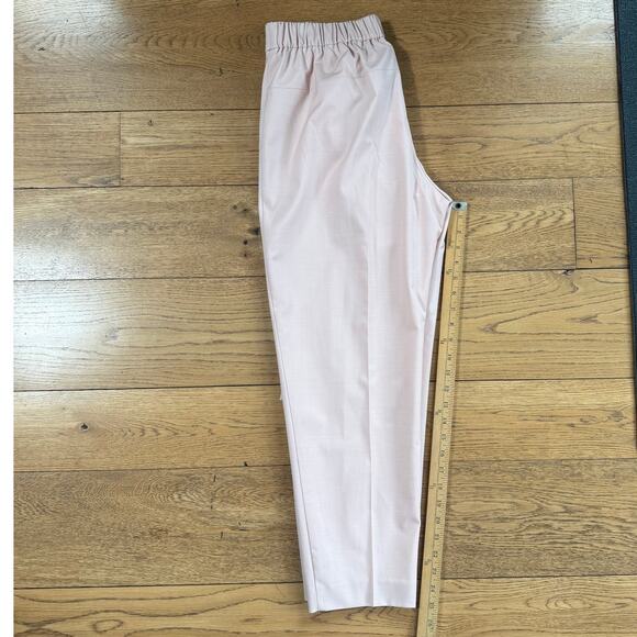 NWT J. Crew Pull On Pants SZ 8 Petal Pink Tie Waist Feminine Career Work Ankle - Picture 7 of 7
